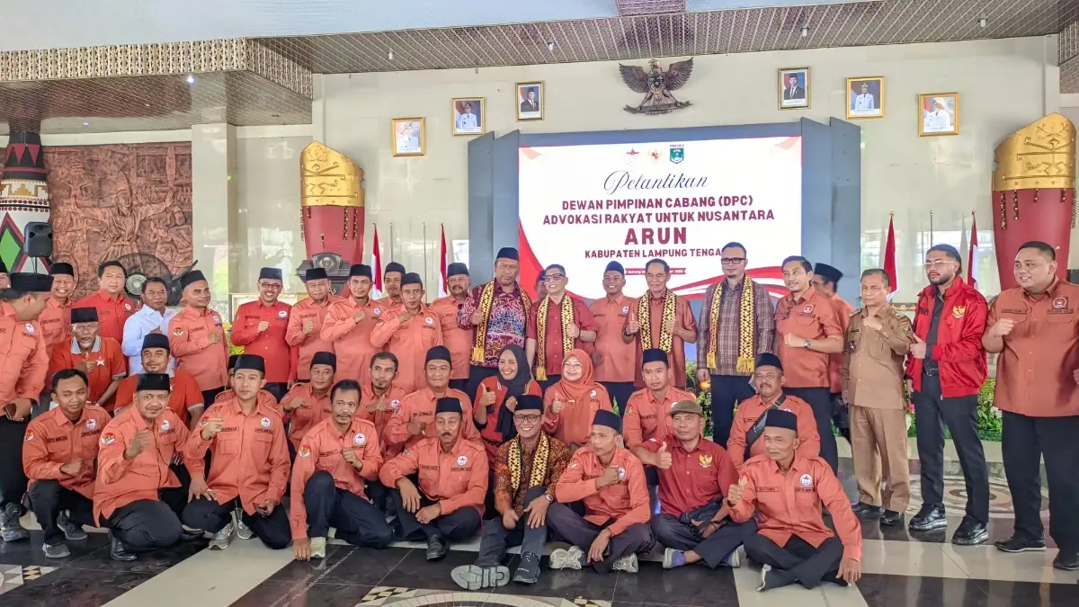 ARUN Lampung Tengah Dilantik, Tegaskan Komitmen Bela Keadilan Rakyat