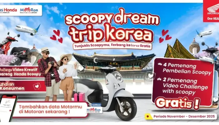 TDM Lampung Tawarkan Liburan Gratis ke Korea untuk Pembeli Honda Scoopy Akhir Tahun Ini
