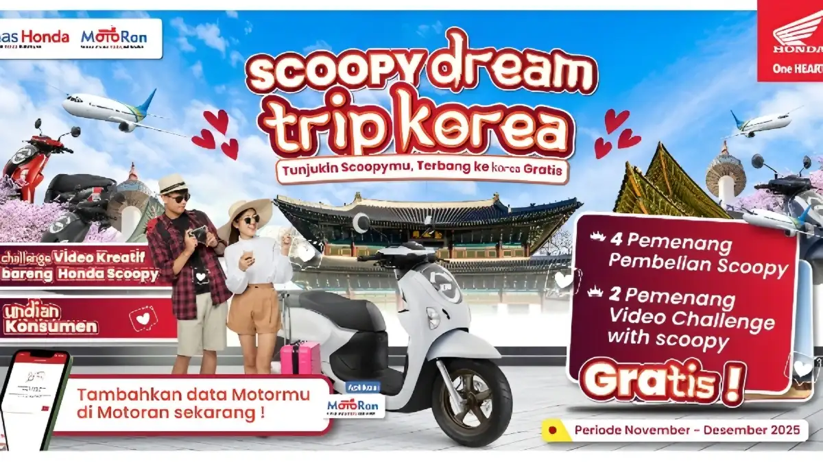 Akhir Tahun Makin Stylish, Beli Honda Scoopy di TDM Lampung Bisa Bawa Kamu Liburan Gratis ke Korea