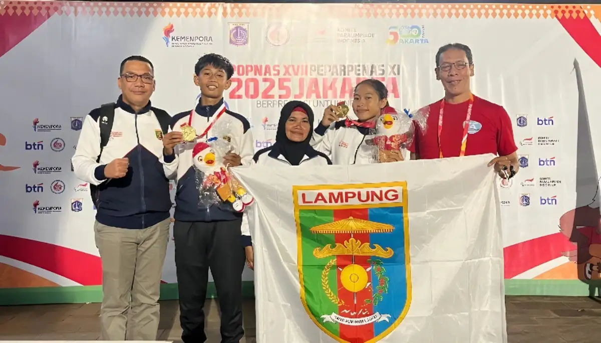 Atlet Lari Lampung Raih Dua Medali Emas di Popnas 2025