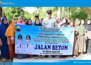 Bangun Infrastruktur Rajabasa, Bupati Lampung Selatan Prioritaskan Peningkatan Jalan Beton