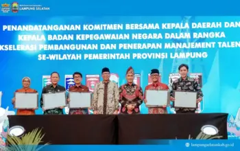 Bupati Lampung Selatan Dukung Penguatan Manajemen Talenta ASN untuk Wujudkan Birokrasi Modern 9 Bupati Lampung Selatan Tandatangani Komitmen Penguatan Manajemen Talenta ASN untuk Wujudkan Birokrasi Modern