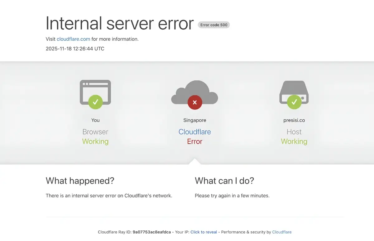 Gangguan Global: Cloudflare Error, X Twitter hingga ChatGPT Ikut Tersendat