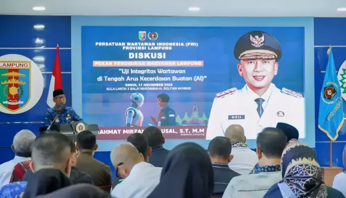 Gubernur Lampung Buka Pekan Pendidikan Wartawan, Tekankan Integritas di Era AI