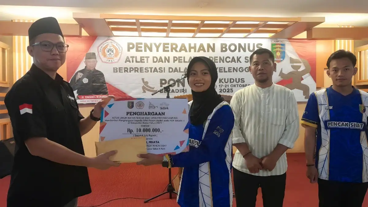 IPSI Lampung Berikan Bonus bagi Pesilat Peraih Medali di PON Beladiri dan Popnas 2025