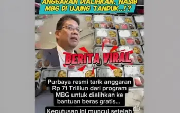 Isu Purbaya Tarik Anggaran MBG Rp71 Triliun untuk Bansos Beras Dibantah, Pemerintah Tegaskan Hoaks!