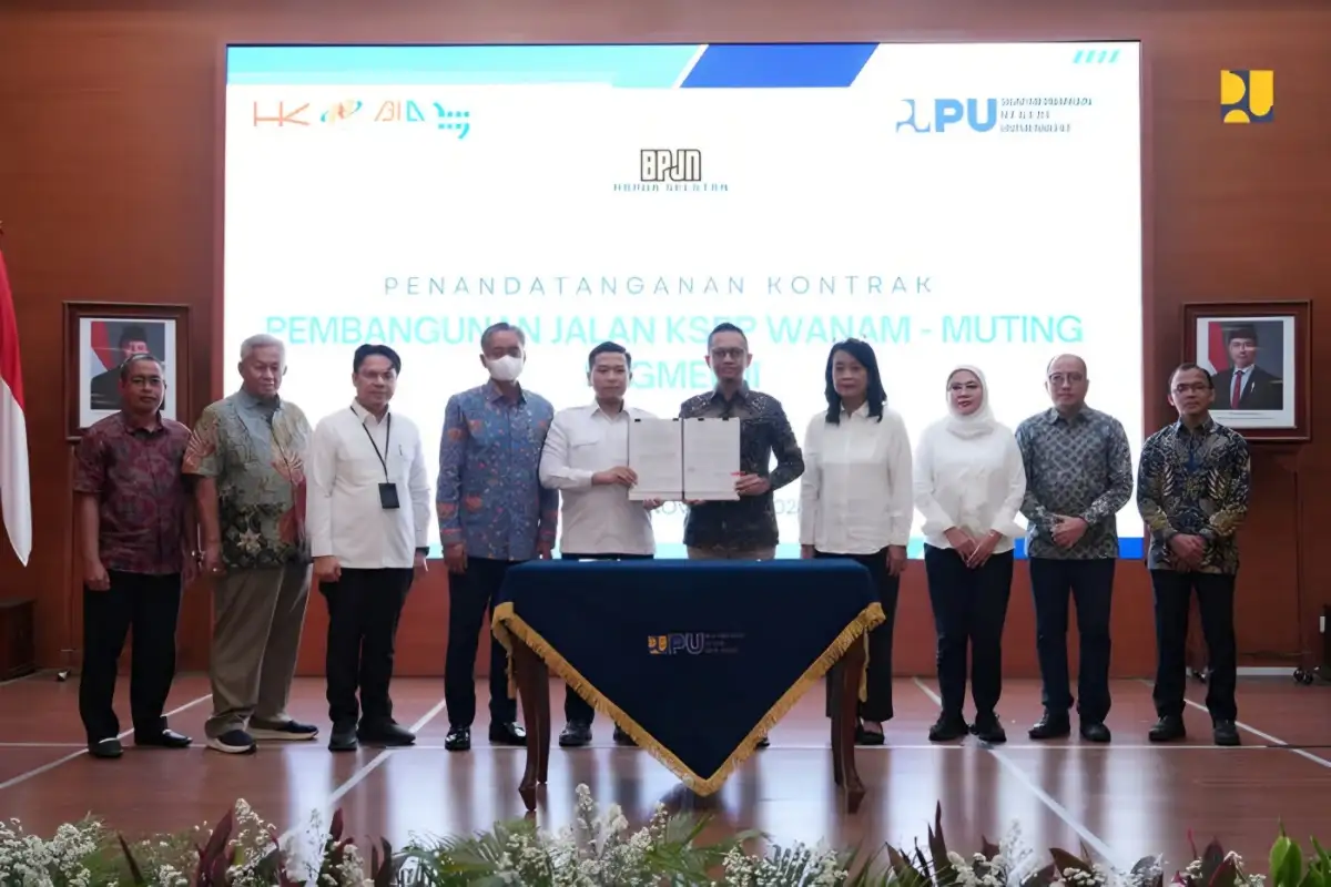 Kementerian PUPR Lanjutkan Pembangunan Jalan KSPP Wanam–Muting Segmen II di Papua Selatan