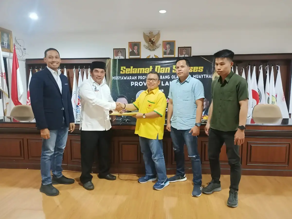 Khairil Anas Terpilih Aklamasi Pimpin Muaythai Lampung, Fokus Kembangkan Pembinaan Atlet