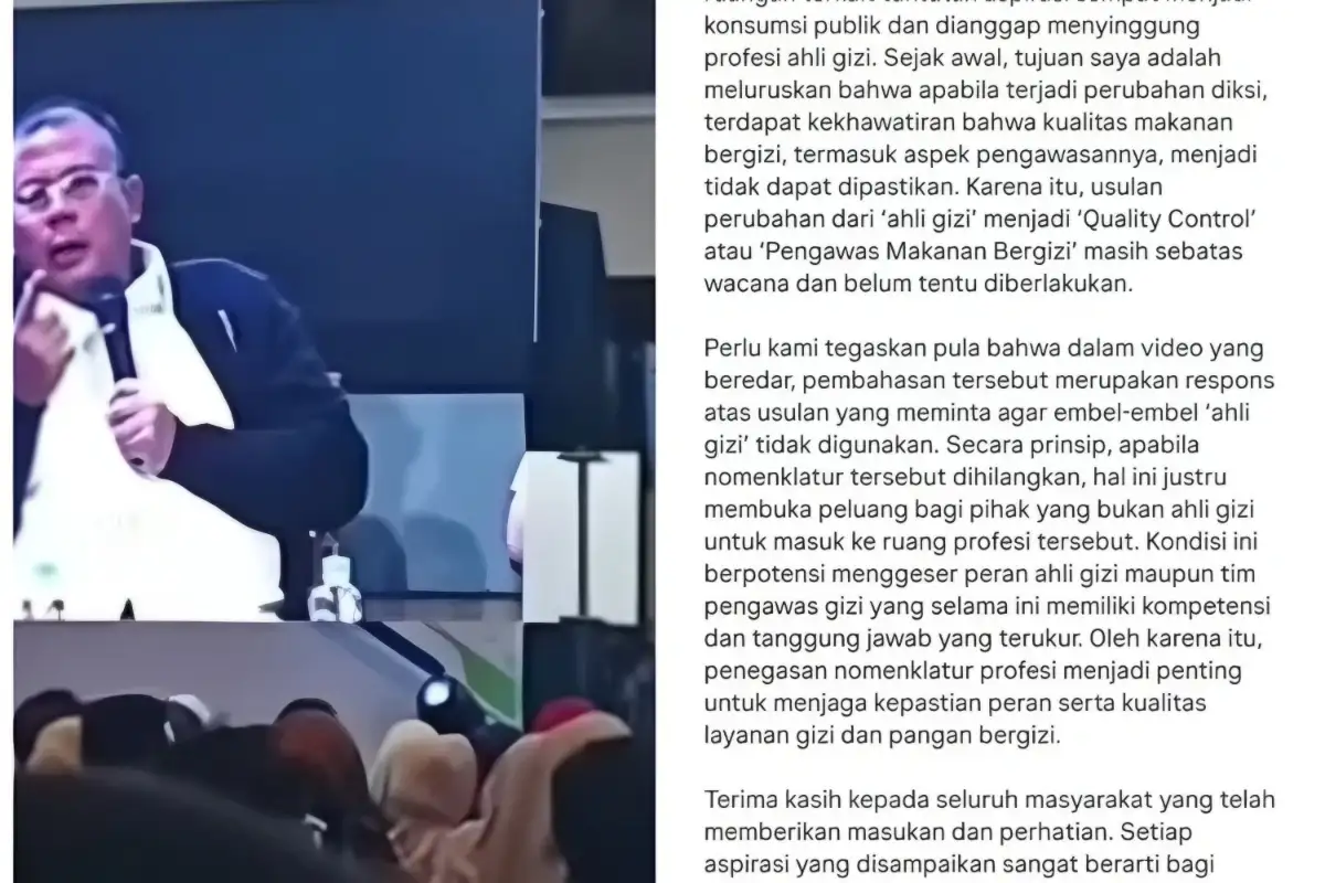 Komentar Cucun Syamsurijal soal Ahli Gizi Program MBG Bikin Geger, Kini Sampaikan Permintaan Maaf