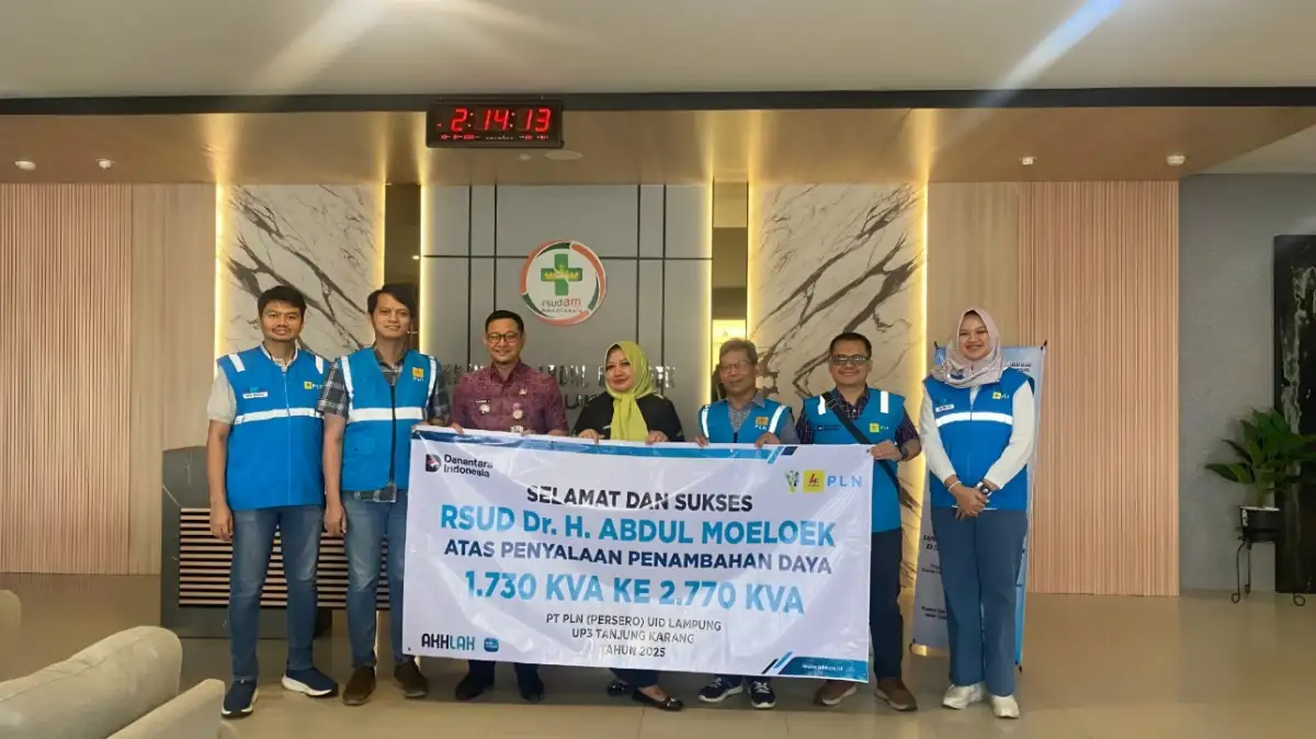 PLN Percepat Tambah Daya Listrik RSUDAM Lampung Demi Tingkatkan Layanan Publik