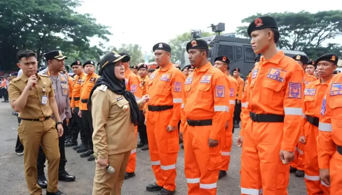 Pemkot Bandar Lampung Rangkai Peringatan Hari Pahlawan dengan Apel Siaga Bencana Hidrometeorologi