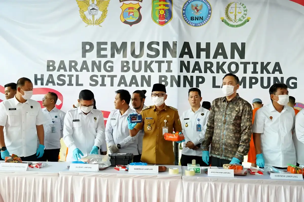 Pemprov Lampung Tegaskan Dukungan Penuh dalam Pemberantasan Peredaran Narkotika