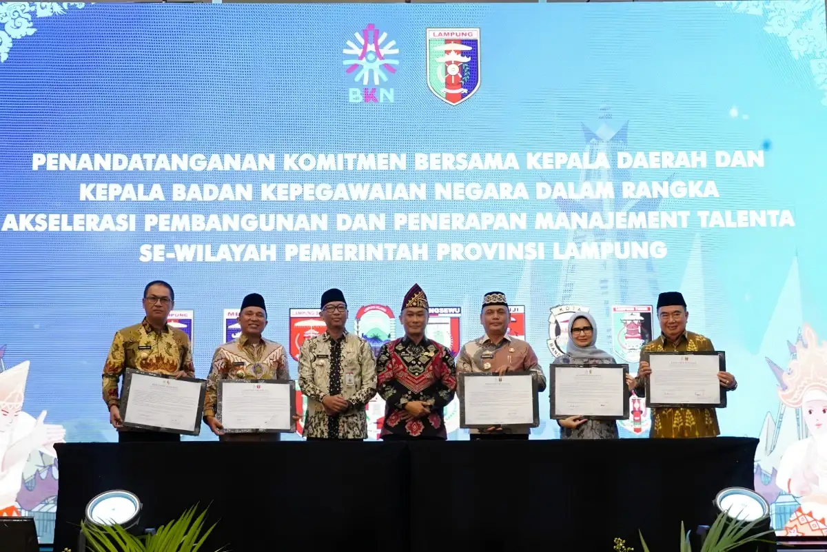 Pemprov Lampung dan 15 Daerah Sepakati Penguatan Manajemen Talenta ASN Menuju Birokrasi Modern