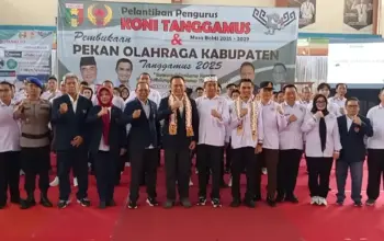 Taufik Hidayat Kukuhkan Pengurus KONI Tanggamus Periode 2025–2029, Dorong Pembinaan Atlet Berkelanjutan 5 Pengurus KONI Tanggamus Resmi Dilantik, Diminta Perkuat Kolaborasi untuk Pembinaan Atlet Muda