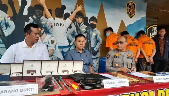 Beraksi di Bandar Lampung, Tiga Perampok Rumah Kosong Asal Palembang Ditangkap di Bakauheni