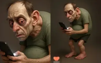 Ngeri! Inilah Prediksi Tubuh Manusia Tahun 2050 Jika Terus Mager dan Kecanduan Gadget 3 Prediksi Wajah Manusia 2050: Dampak Mager dan Kecanduan Gadget