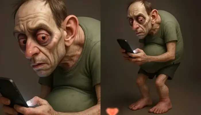 Ngeri! Inilah Prediksi Tubuh Manusia Tahun 2050 Jika Terus Mager dan Kecanduan Gadget