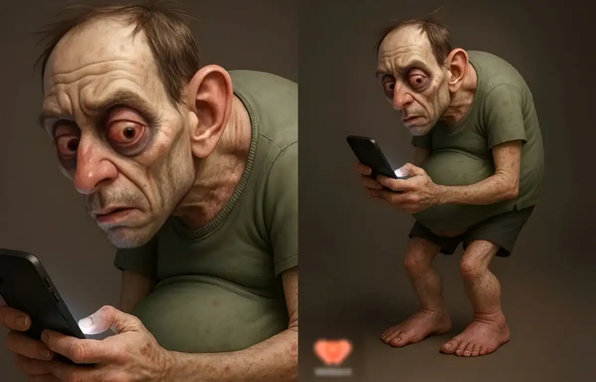 Prediksi Wajah Manusia 2050: Dampak Mager dan Kecanduan Gadget