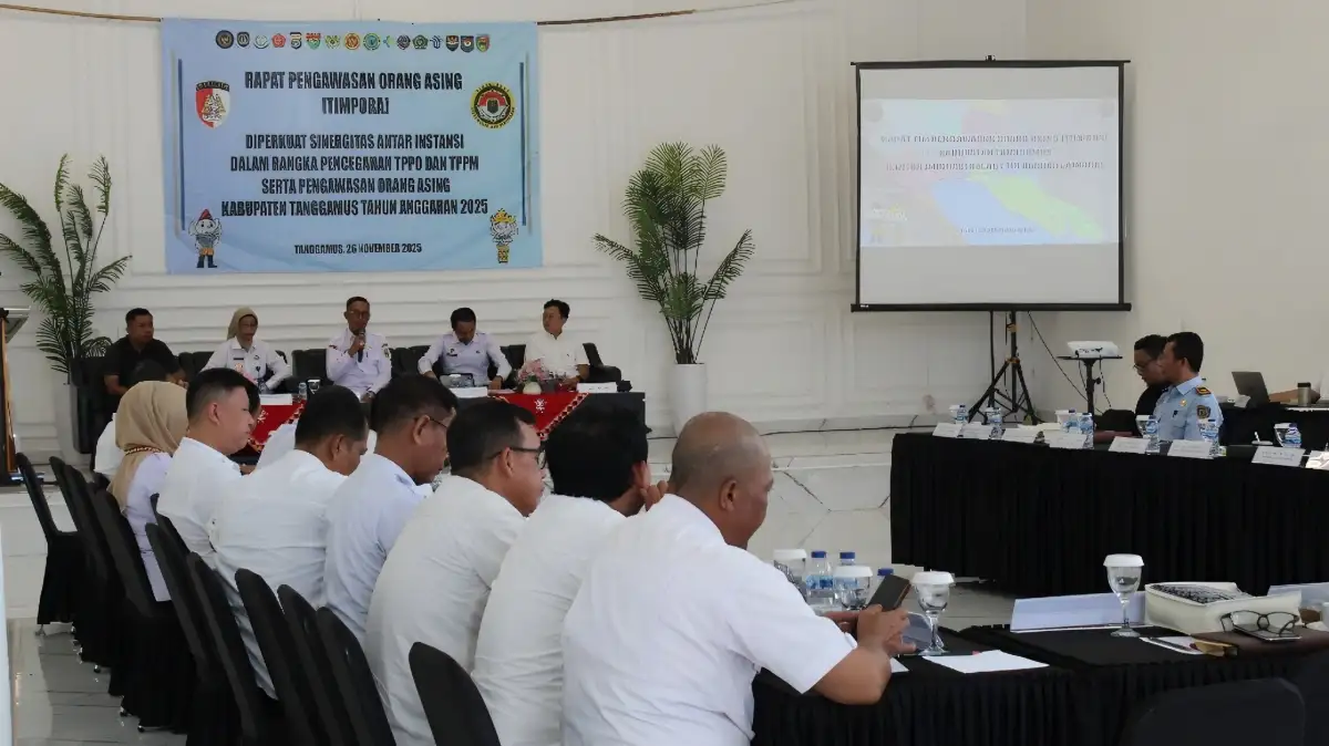 Rapat Timpora 2025 di Tanggamus, Imigrasi Bandar Lampung Pertegas Pengawasan Warga Asing