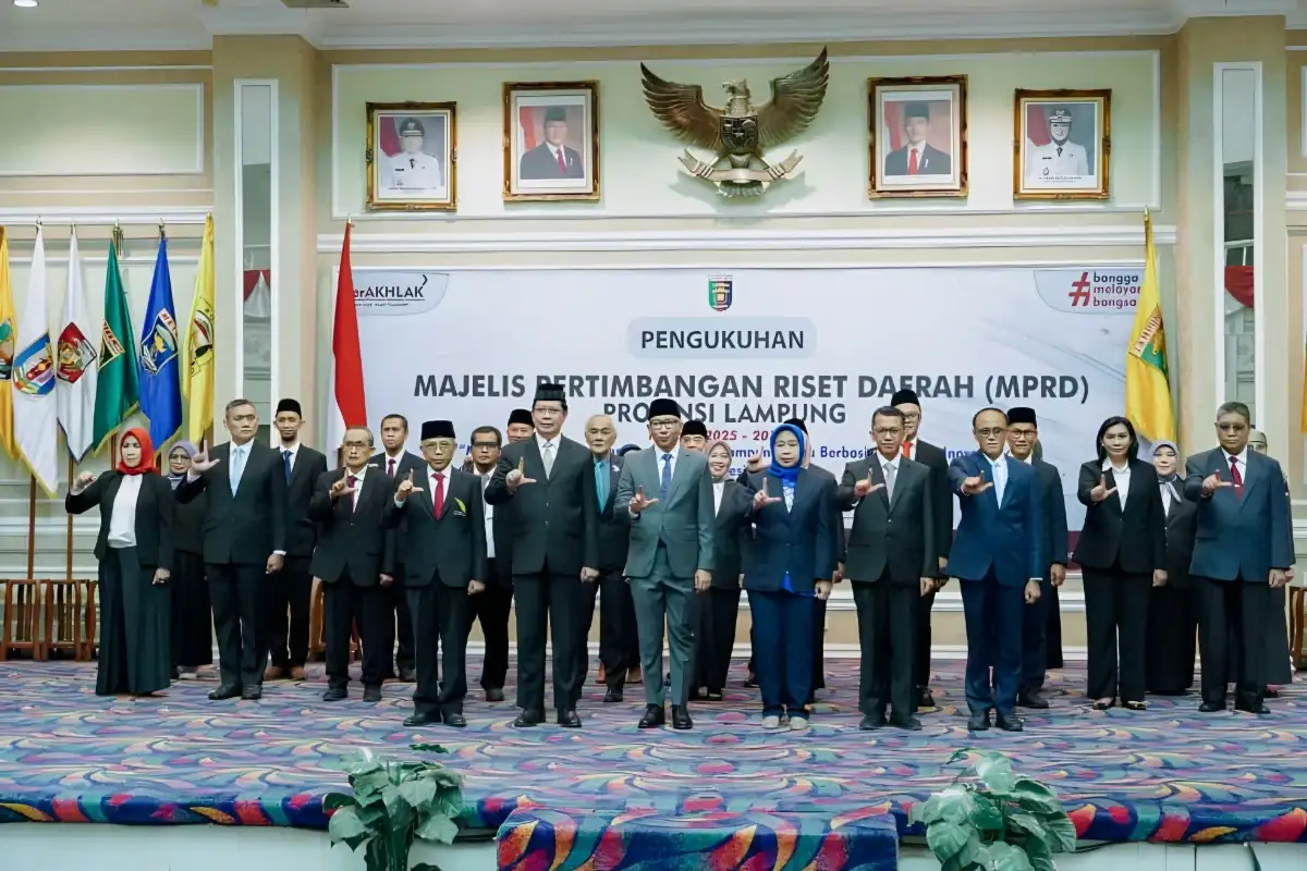 Rektor Unila Resmi Nahkodai MPRD Lampung, Gubernur Mirza Ajak Kolaborasi untuk Lampung Maju