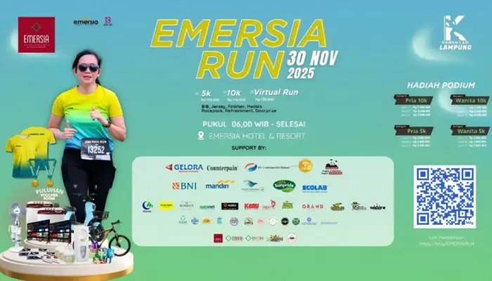 Emersia Hotel Bandar Lampung Siap Gelar Emersia Run 2025, Apresiasi Para Sponsor