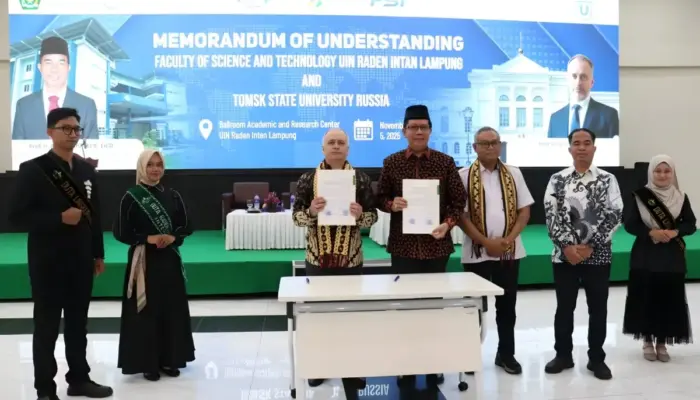 UIN Raden Intan Lampung dan TSU Rusia Sepakati Pembentukan Laboratorium Riset Halal Bersama