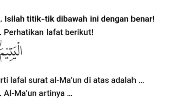 Siapkan SAS PAI BP Kelas 5 Semester 1 Kurikulum Merdeka, Soal Latihan Lengkap dengan Kunci Jawaban 4 Unduh Gratis! Soal SAS PAI BP Kelas 5 Semester 1 Kurikulum Merdeka + Kunci Jawaban