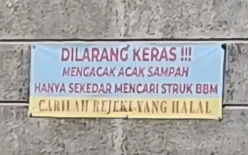 Viral Spanduk SPBU: “Jangan Ngacak Sampah Cari Struk BBM”, Warganet Ramai Sindir Budaya Markup