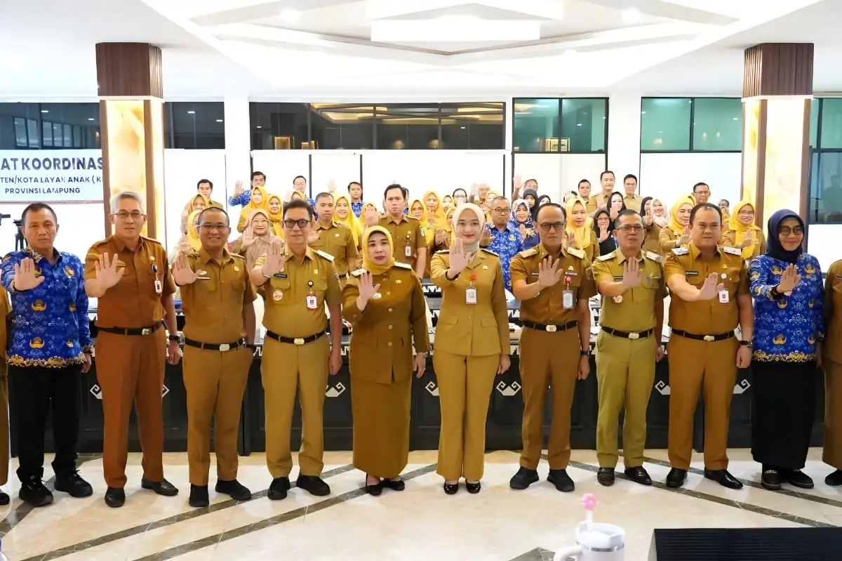 Wagub Jihan Ajak Kolaborasi Lintas Sektor dalam Rakor KLA se-Lampung