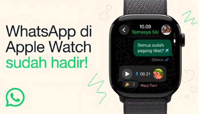 WhatsApp Resmi Hadir di Apple Watch, Chat Bisa Tanpa Pegang iPhone