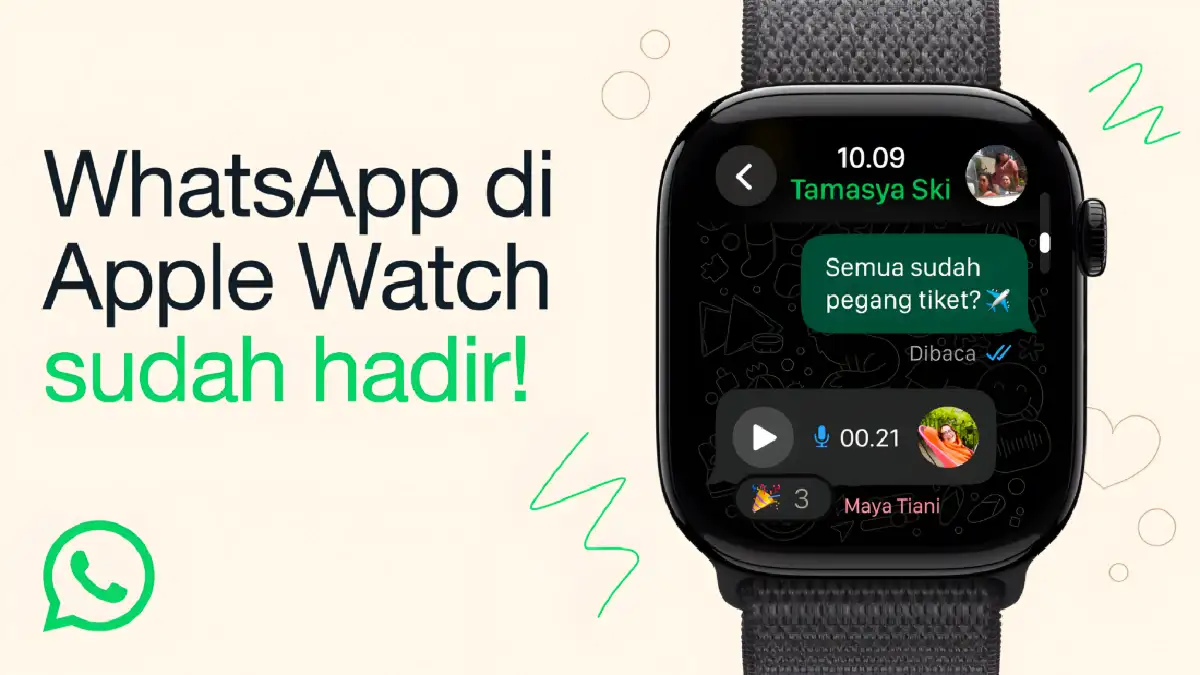 WhatsApp Kini Tersedia di Apple Watch, Pengguna Bisa Chat Tanpa iPhone