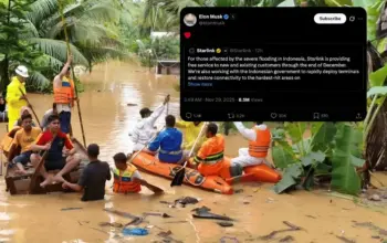 Starlink Gratiskan Internet untuk Korban Banjir Sumatera, Dukung Pemulihan Komunikasi 7 Elon Musk Gratiskan Layanan Starlink untuk Korban Banjir di Sumatera