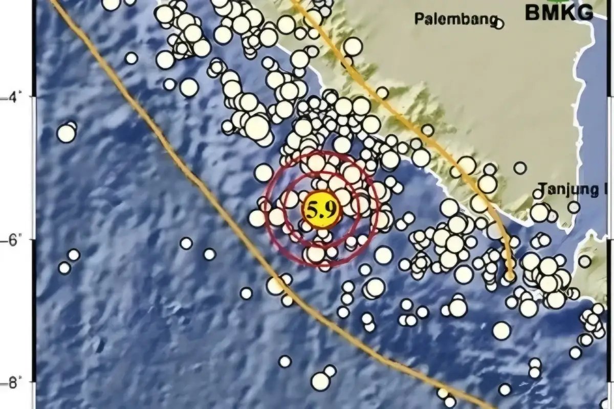 Gempa 5,9 SR Guncang Tenggara Enggano, Warga Bengkulu Diminta Waspada