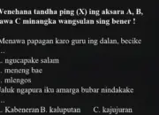 Lengkap dan Siap Cetak, Soal SAT/SAS Bahasa Jawa Kelas 1 Semester 2 Kurikulum Merdeka