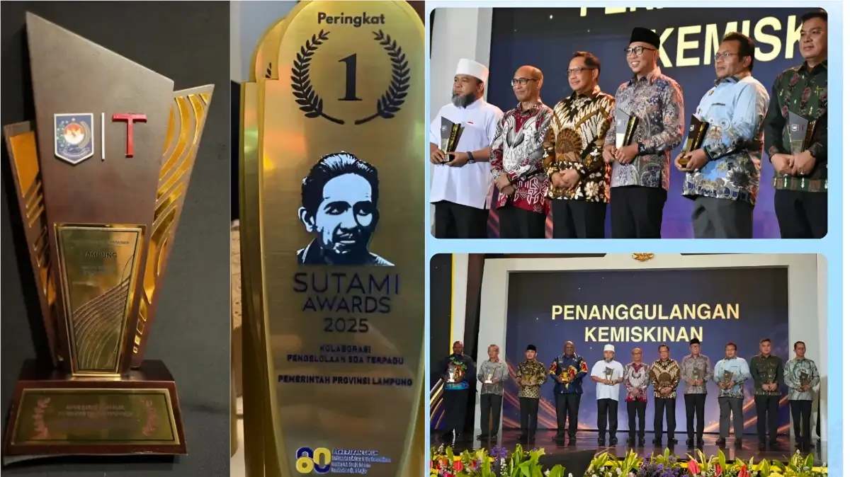 Pemprov Lampung Raih Dua Penghargaan Kementerian Berkat Komitmen Bangun Daerah