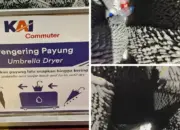 Pengering Payung KAI Disalahgunakan Jadi Tempat Sampah, Netizen Murka