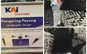 Pengering Payung KAI Disalahgunakan Jadi Tempat Sampah, Netizen Murka