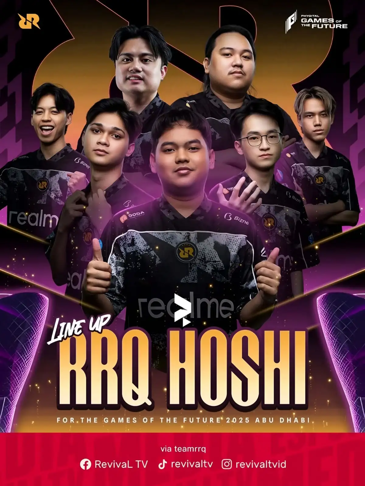 Raja Esports Bergerak: RRQ Hoshi Tampilkan Lineup Utama di Games of the Future