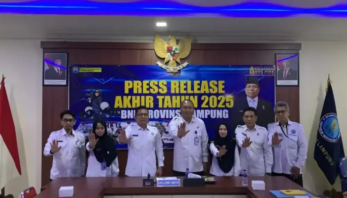 BNNP Lampung Ungkap 14 Kasus Narkotika Sepanjang 2025, Sita Puluhan Kilogram Sabu