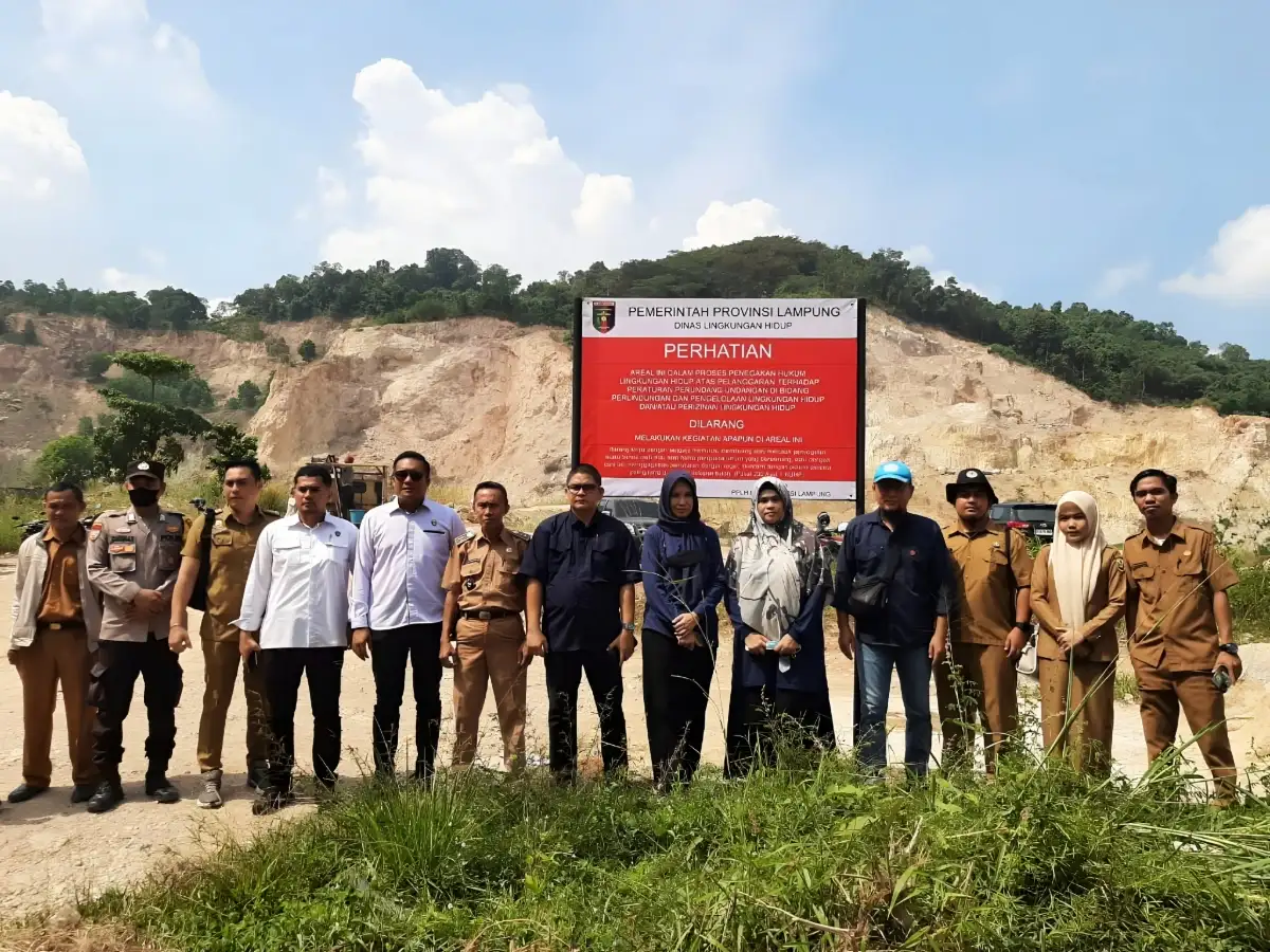 Tegaskan Komitmen Pelestarian Lingkungan, Pemprov Lampung Tindak 20 Tambang Ilegal