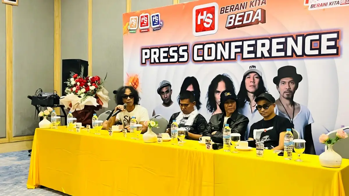 19 Lagu Dibawakan, Slank dan HS Surya Group Gelar Konser Tour Bertema Kemanusiaan di Lampung