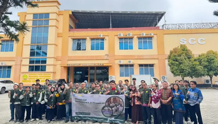 47 Mahasiswa Universitas Saburai Jalani Misi Kemanusiaan di Pesisir Selatan, Sumbar