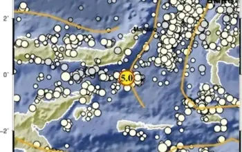 Bolsel Sulut Diguncang Gempa M5,0 Saat Dini Hari, Berikut Titik Gempanya