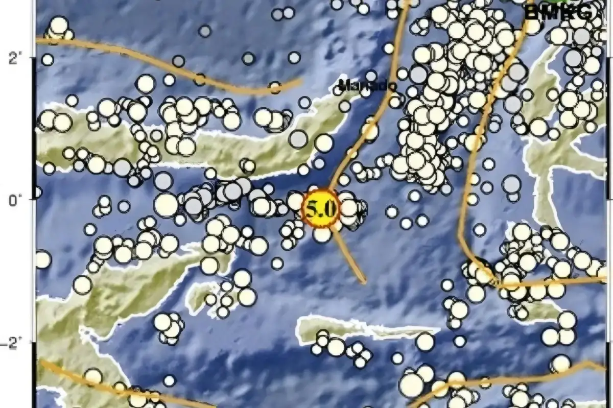 Bolsel Sulut Diguncang Gempa M5,0 Saat Dini Hari, Berikut Titik Gempanya