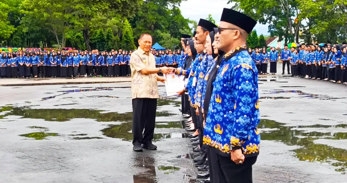 Bupati Tulang Bawang Distribusikan SK P3K Paruh Waktu, Sampaikan Pesan Penting