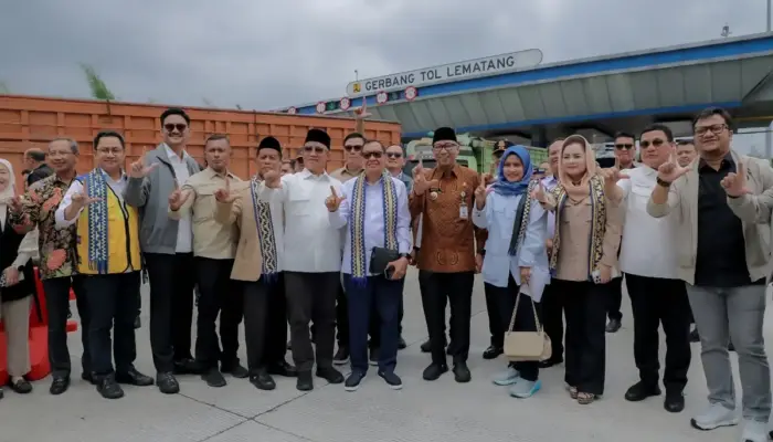 Gubernur Lampung dan Komisi V DPR RI Tinjau Gerbang Tol Lematang, Dorong Pembangunan Tol Lematang – Pelabuhan Panjang