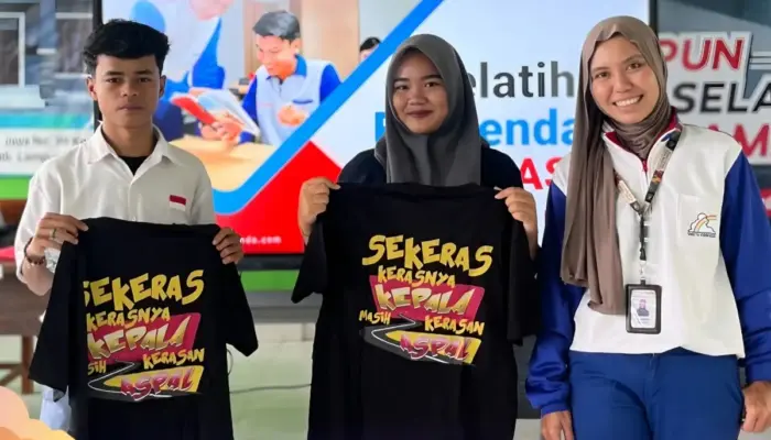 TDM Lampung Gencarkan Edukasi Keselamatan Berkendara di SMK Nurul Islam Lampung Selatan