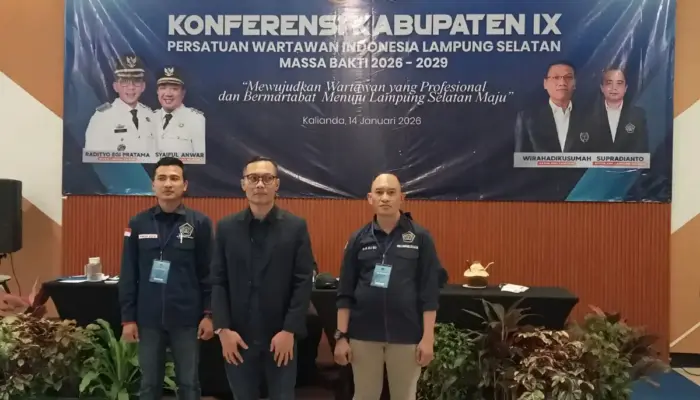 Edwin Apriandi Terpilih Aklamasi Pimpin PWI Lampung Selatan Periode 2026–2029