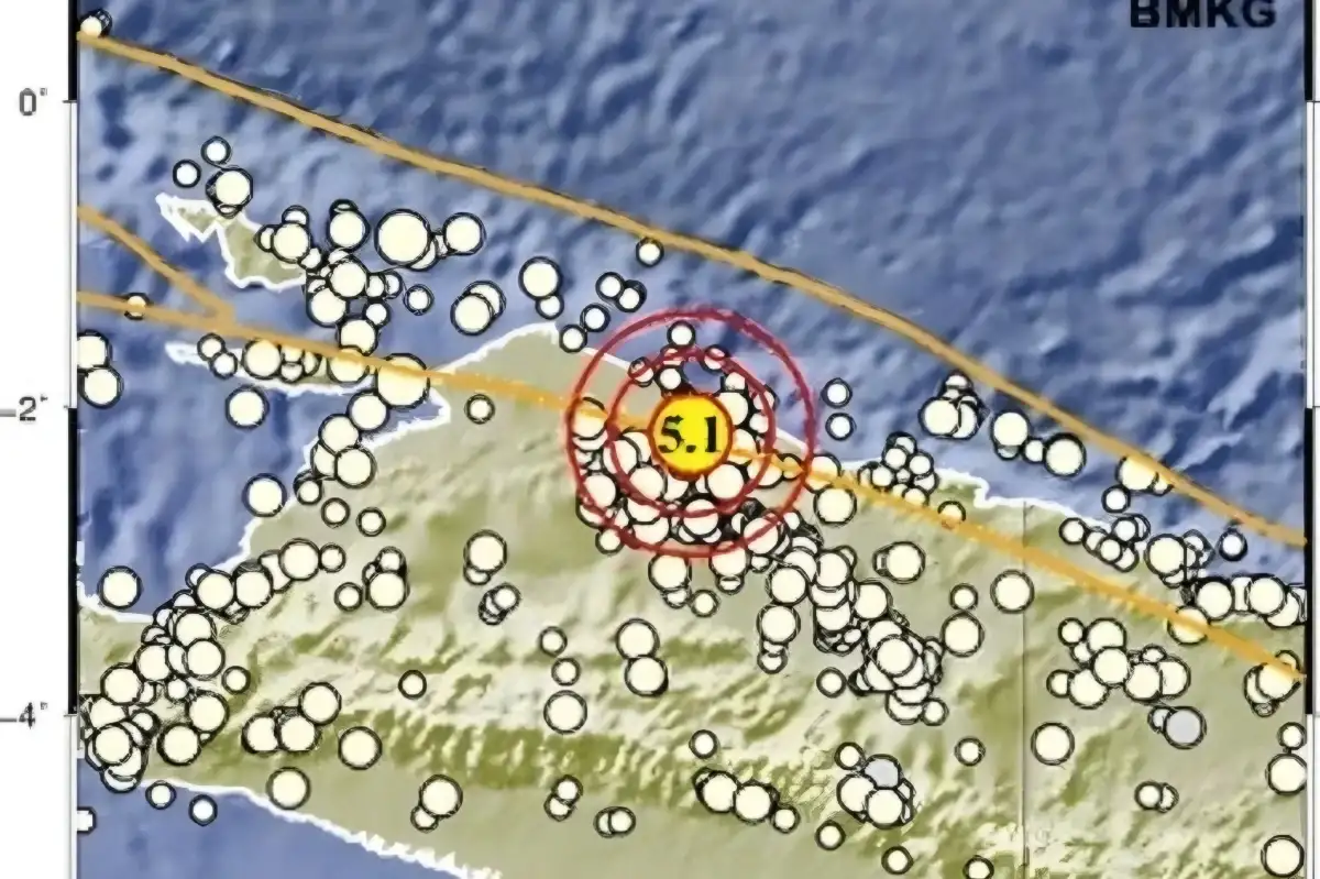 Gempabumi Magnitudo 5,1 Terjadi di Papua, BMKG: Tidak Ada Potensi Tsunami