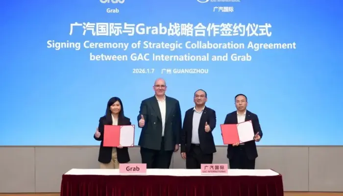 Grab Gandeng GAC, Perkuat Armada Listrik dengan Aion Y, ES, dan V di Asia Tenggara